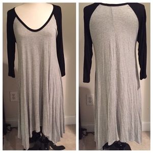 Acemi Gray/Black Jersey Dress Size M